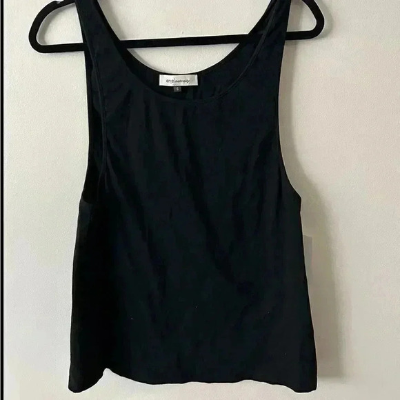 Nwot  black angel maternity tank top small - Picture 2 of 4